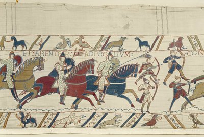 Duke William Exhorts His Troops for the Battle Against the English Army, Bayeux Tapestry by Unbekannt Unbekannt